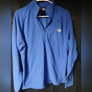 The North Face Royal Blue Half-Zip Fleece Pullover Hoodie